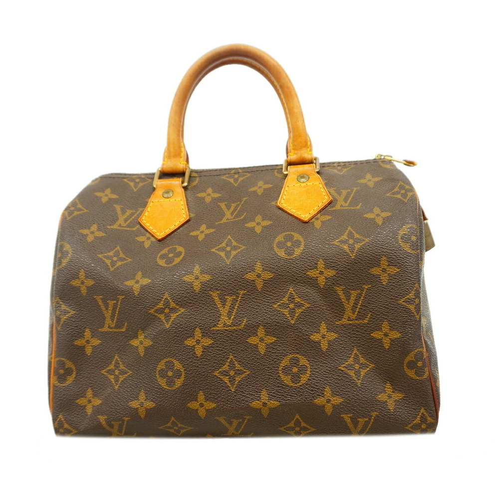 Louis Vuitton Monogram Speedy 25 Handbag M41109 Brown Women's